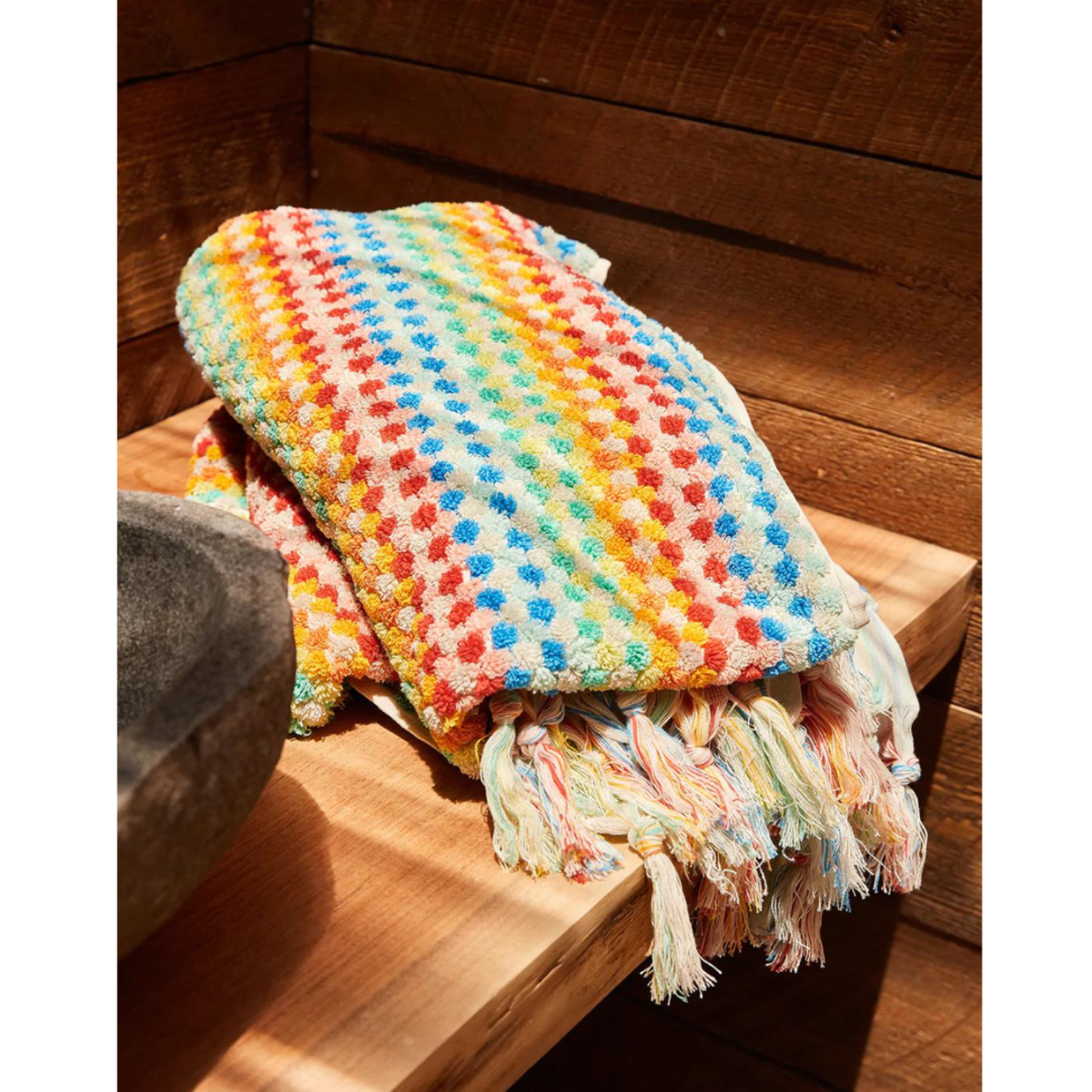 Rainbow ecopy bath towels