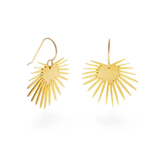 Fan Palm Drop Earrings