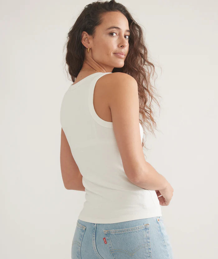 Lexi Rib Sun-In High Neck Crop Tank