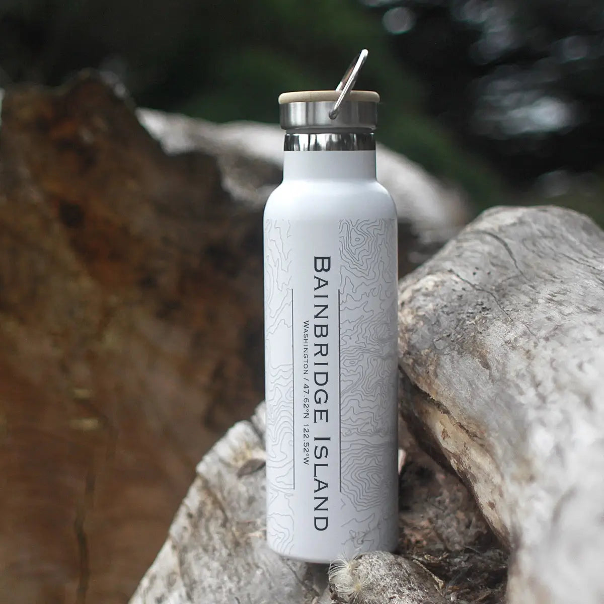 Bainbridge Map Water Bottle