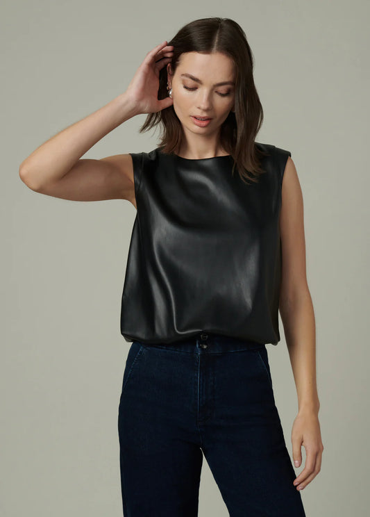 The Maeve Vegan Leather Tee