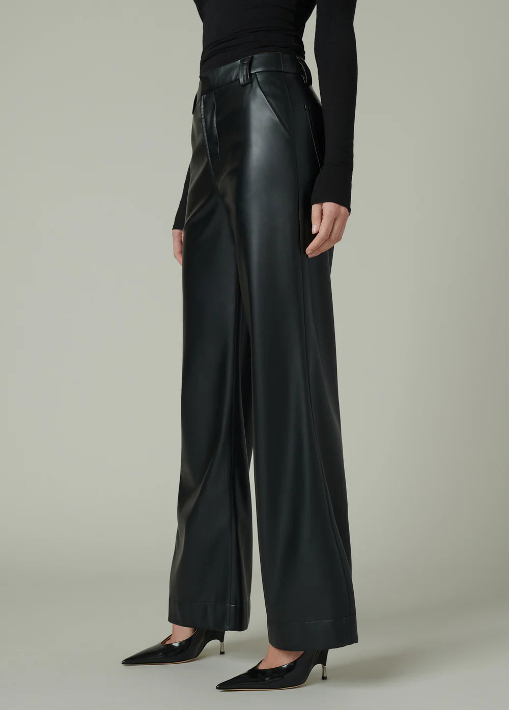 The Mia Vegan Leather Trouser 32”