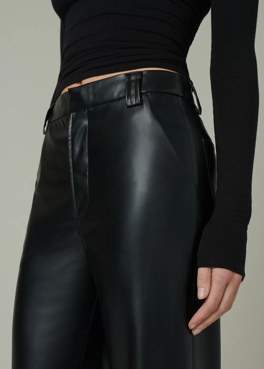 The Mia Vegan Leather Trouser 32”