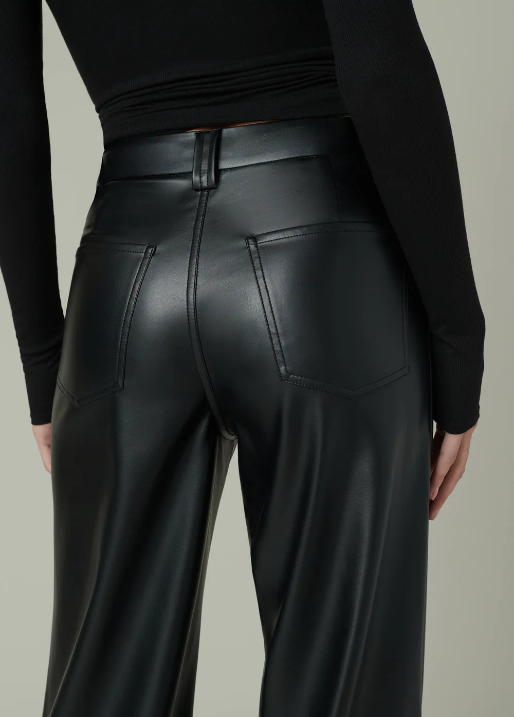 The Mia Vegan Leather Trouser 32”